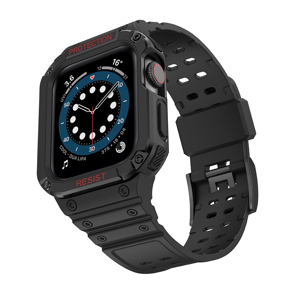 Skyddsarmband för Apple-klocka 38/40/41mm pansarband - svart