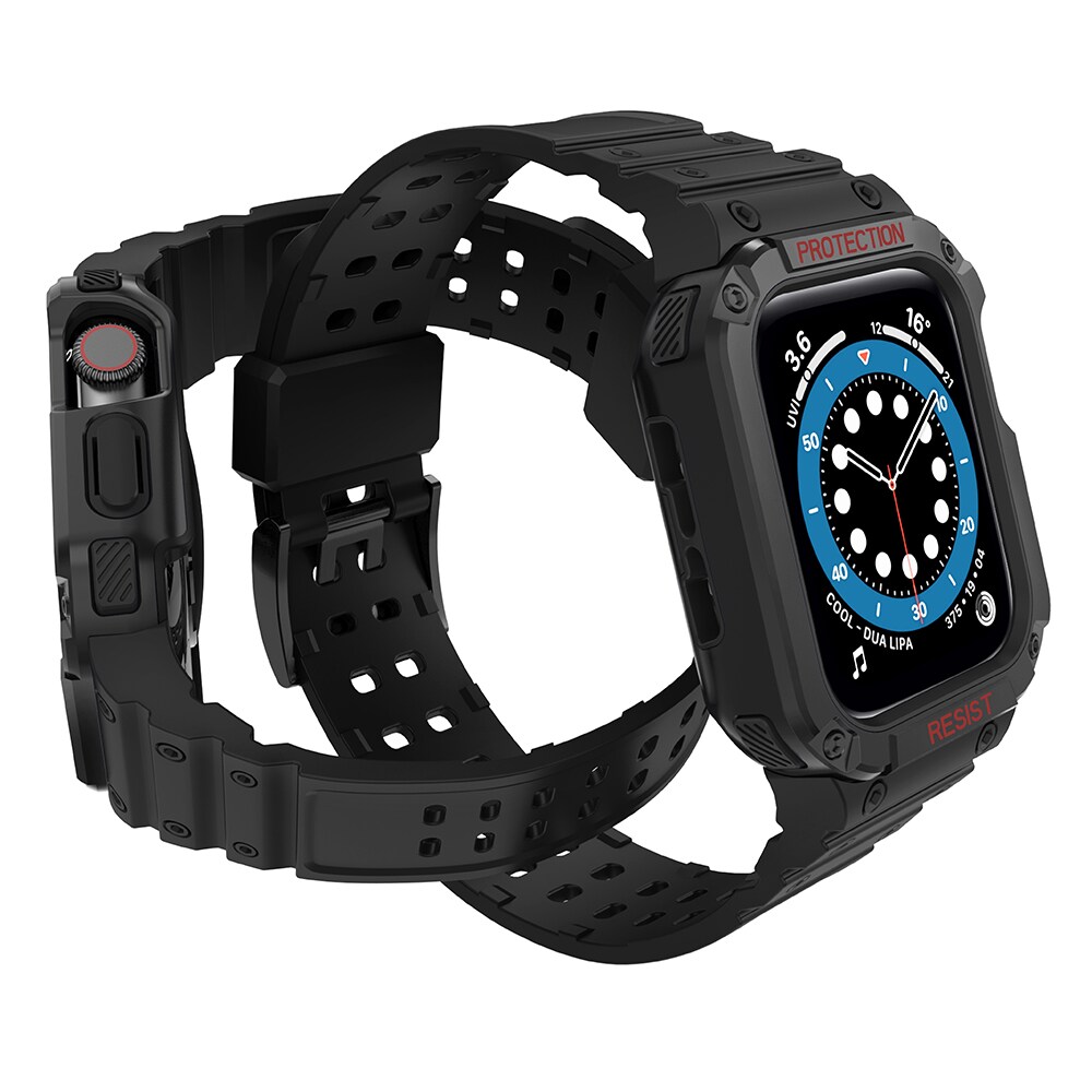 Skyddsarmband för Apple-klocka 38/40/41mm pansarband - svart