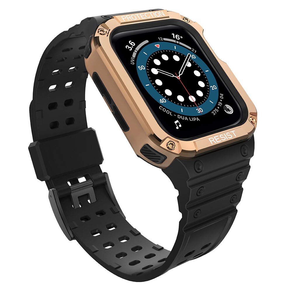 Protect-armband för Apple-klocka 38/40/41mm pansararmband - svart, roséguld