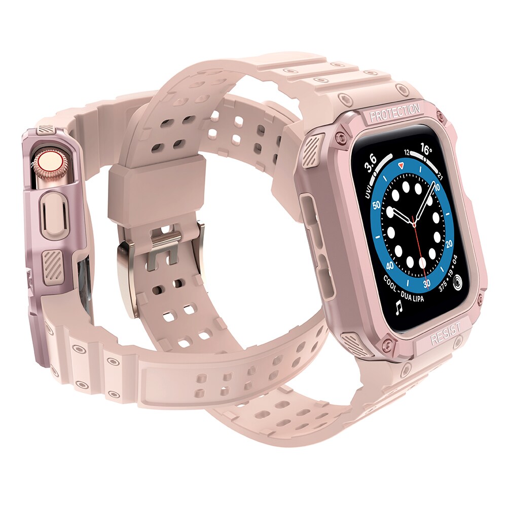 Skyddsarmband för Apple klocka 38/40/41mm pansararmband - Rosa