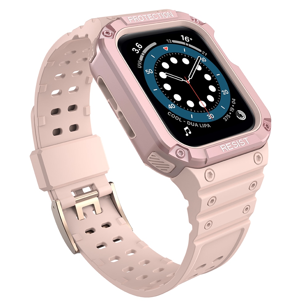 Protect armband för Apple klocka 42/44/45mm pansararmband - rosa