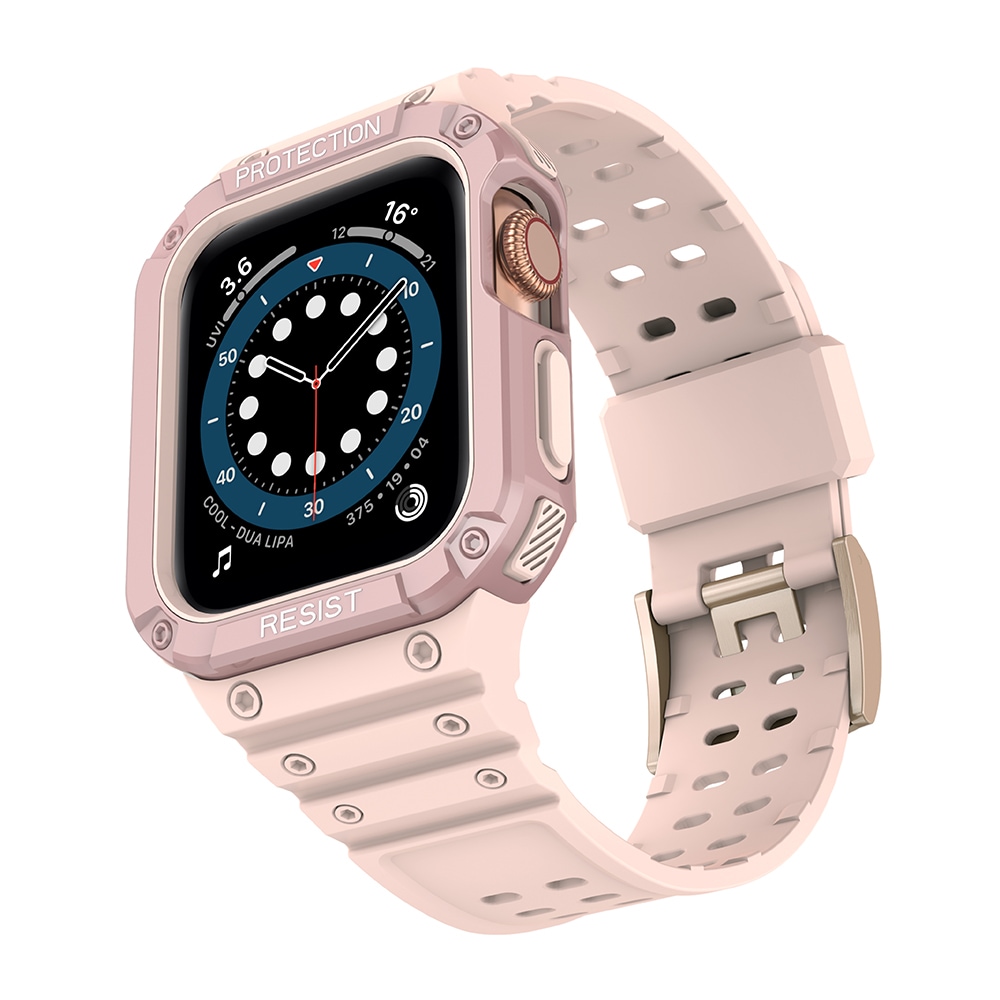 Protect armband för Apple klocka 42/44/45mm pansararmband - rosa