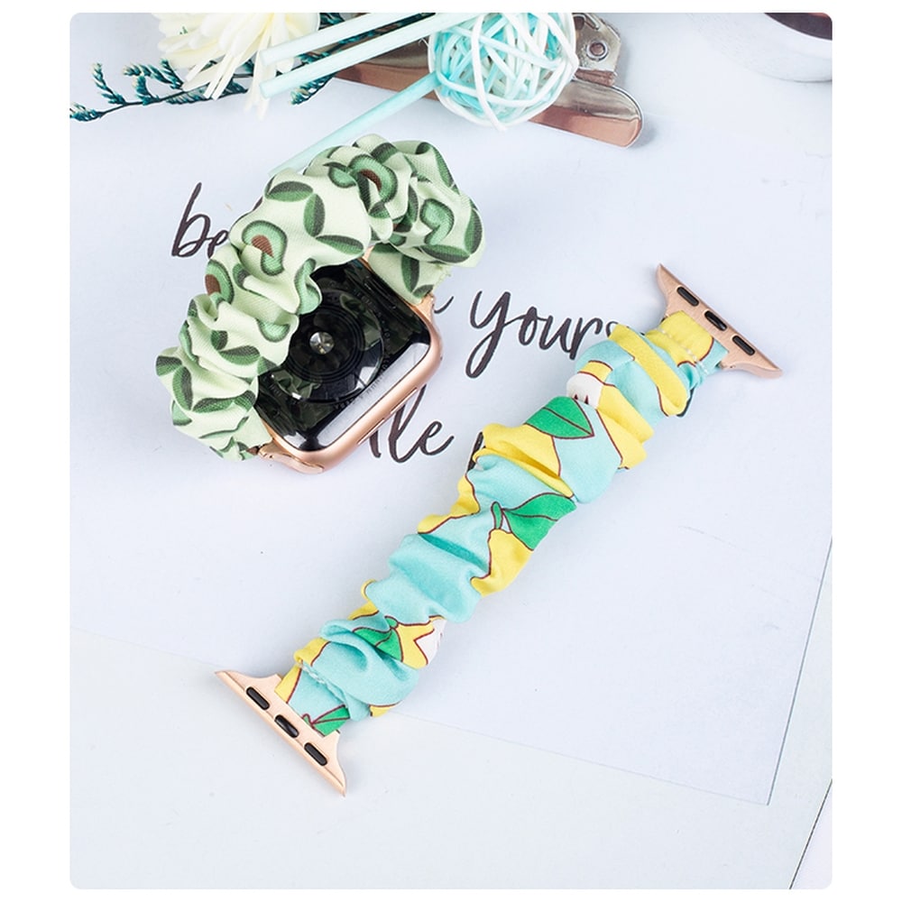 Tygband för Apple Klocka 38 / 40 / 41 mm armband armband gummiband - ananas