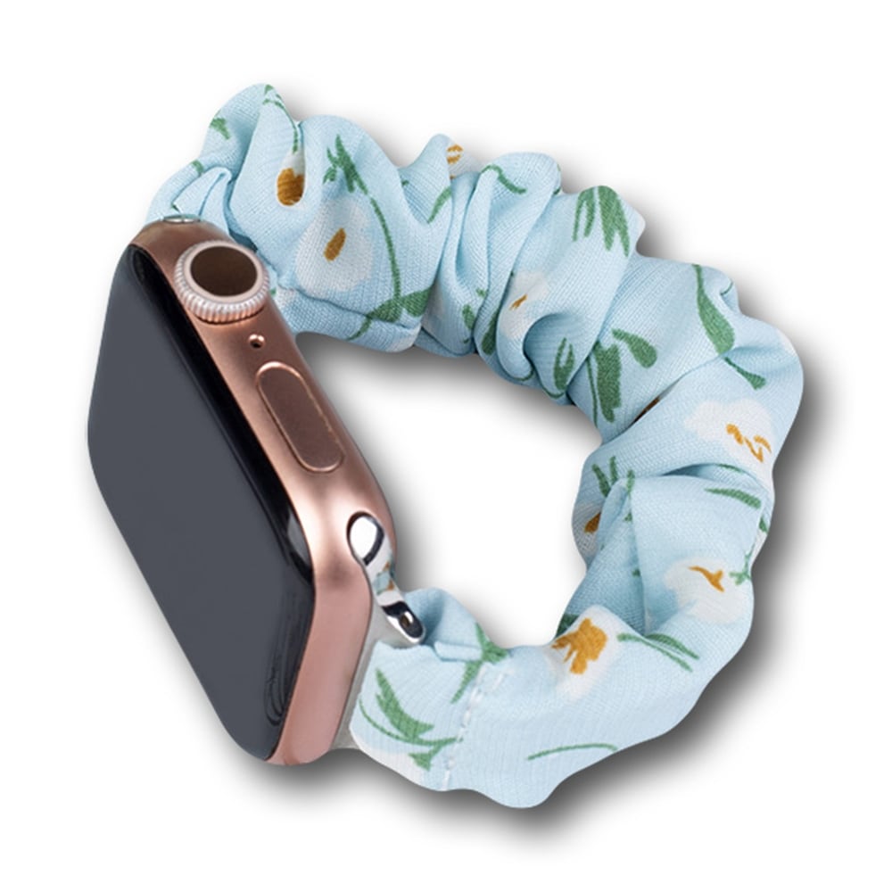 Fabric Apple Klockarmband 42/44/45mm Armband Armband Elastiskt band - Blå