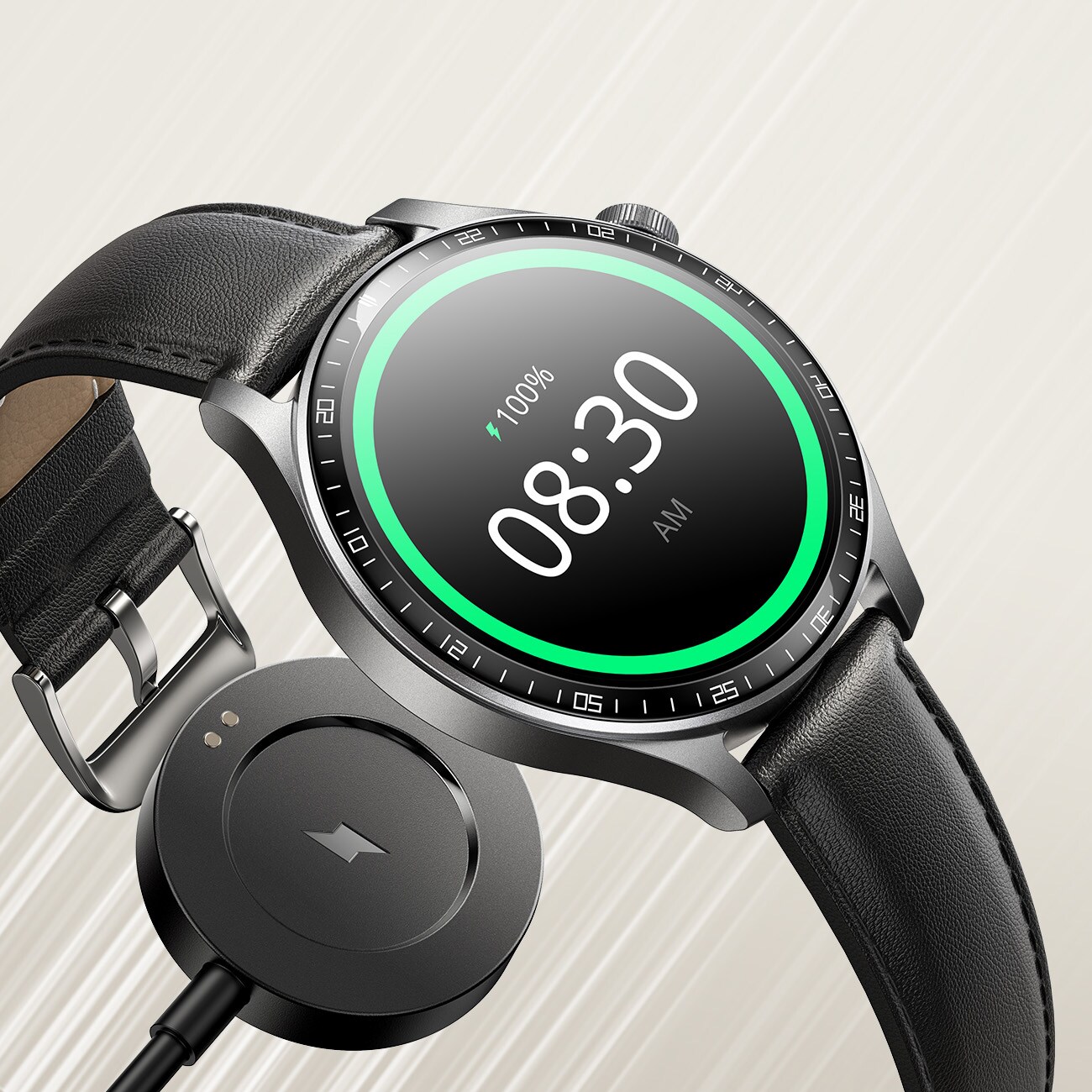 Joyroom Classic Serie JR-FC2 Pro Smartwatch med telefonsvararfunktion - mörkgrå
