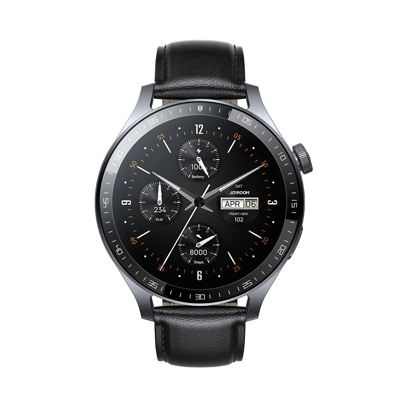 Joyroom Classic Serie JR-FC2 Pro Smartwatch med telefonsvararfunktion - mörkgrå