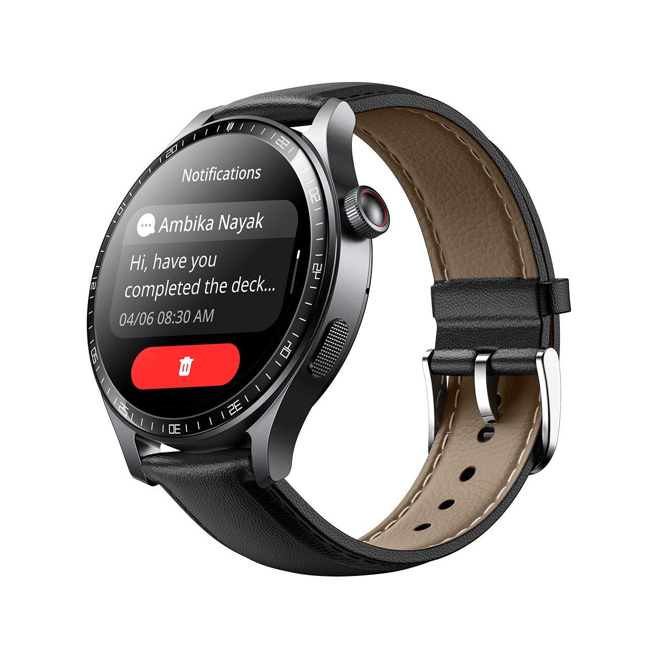 Joyroom Classic Serie JR-FC2 Pro Smartwatch med telefonsvararfunktion - mörkgrå