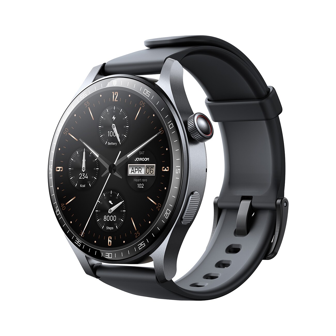 Joyroom Classic Serie JR-FC2 Pro Smartwatch med telefonsvararfunktion - mörkgrå