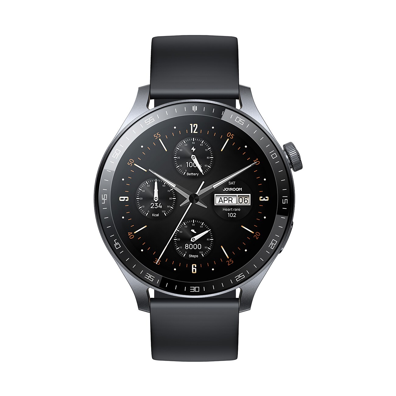 Joyroom Classic Serie JR-FC2 Pro Smartwatch med telefonsvararfunktion - mörkgrå