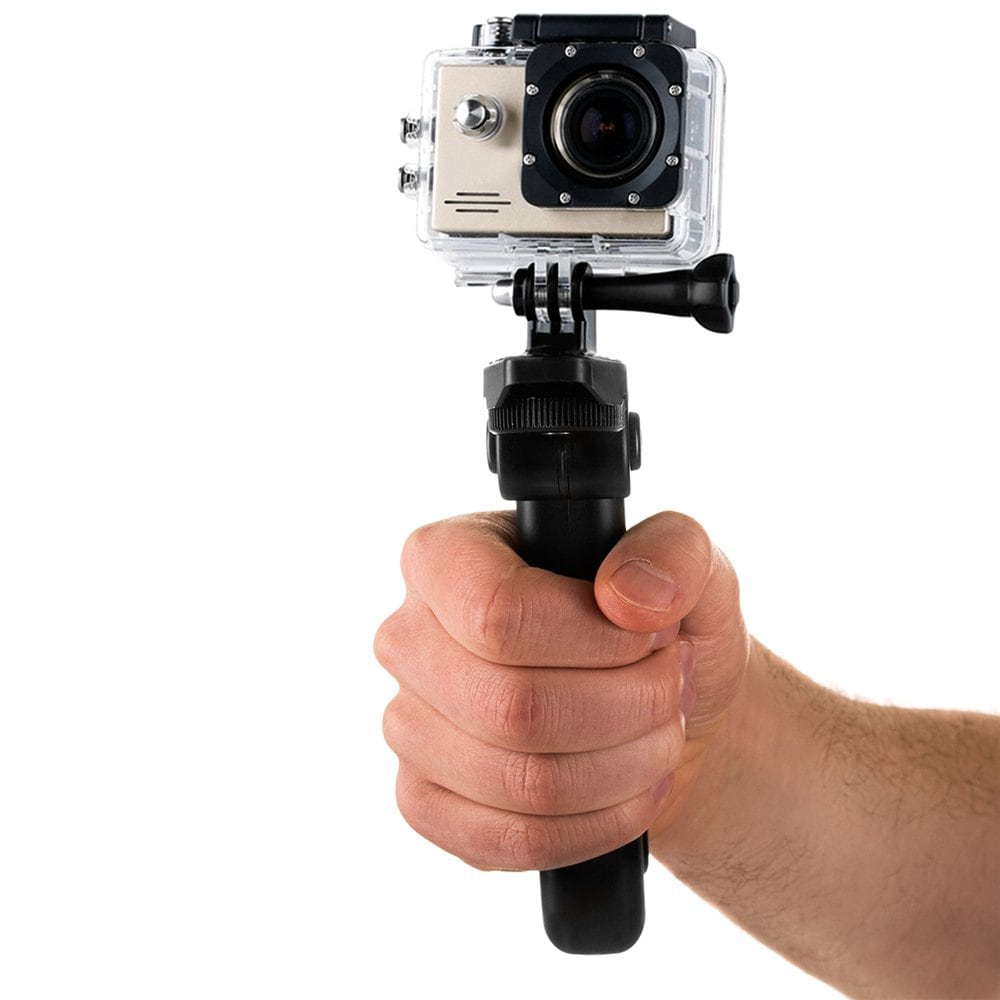 Fäste med ministativ för GoPro SJCAM actionkameror svart