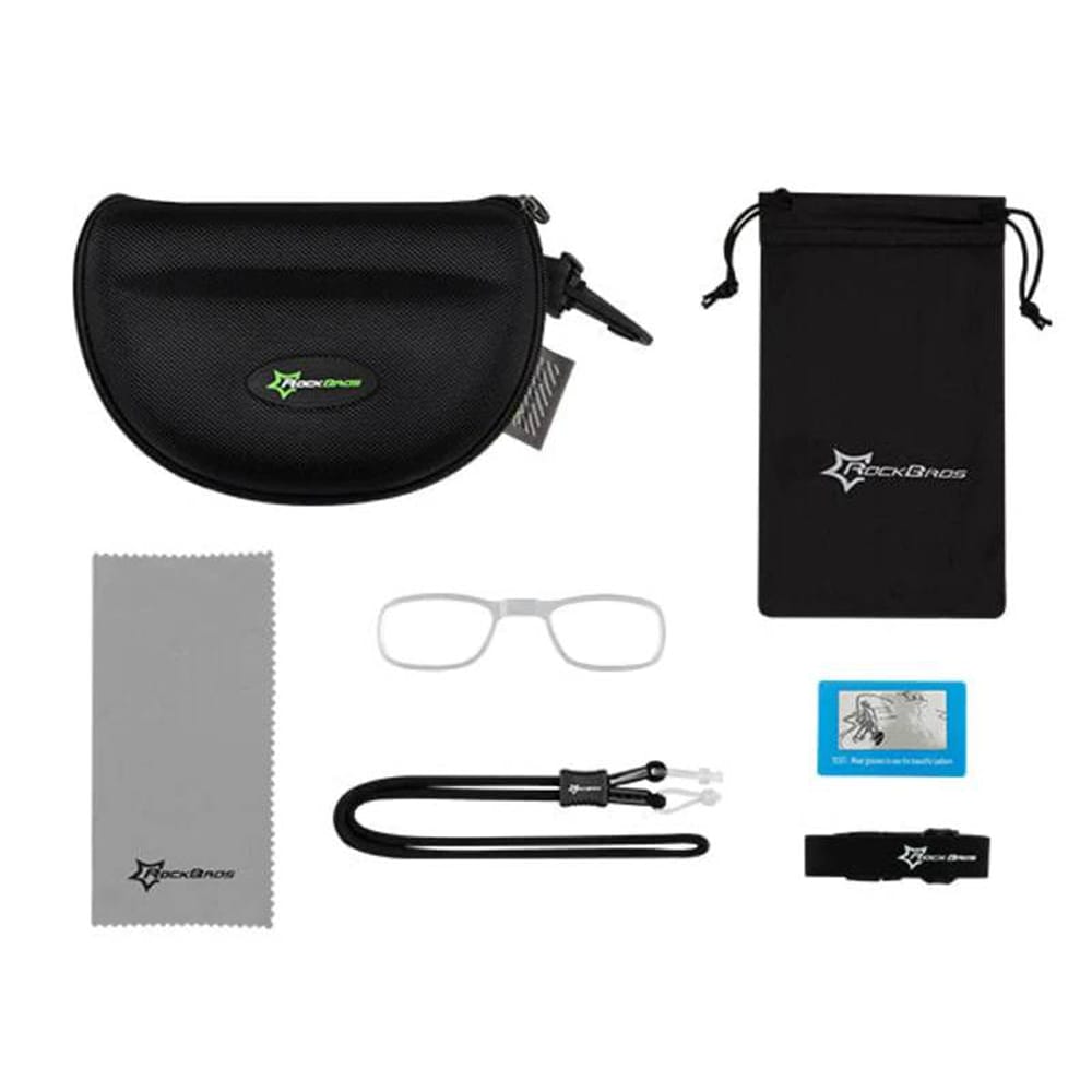 Rockbros 10141 fotokromatiska UV400 cykelglasögon - röda