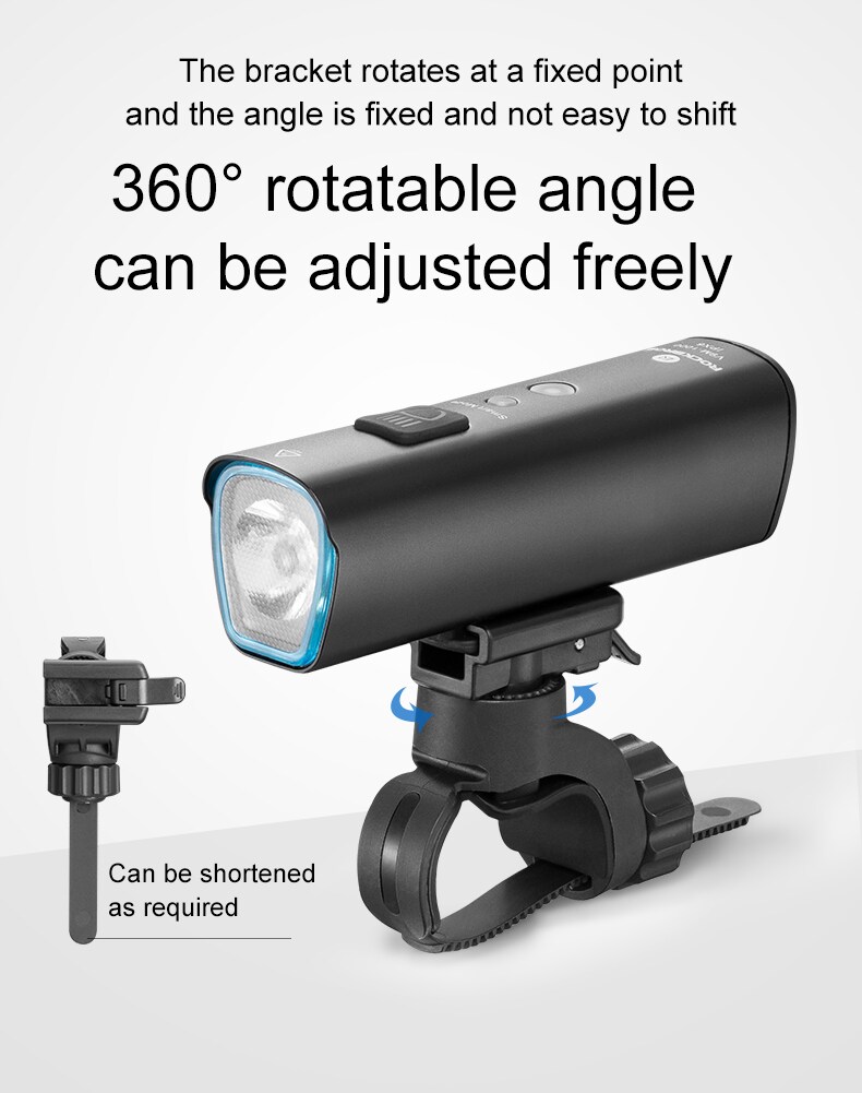 Rockbros V9M-1000 frontlykt for sykkel 1000lm - svart