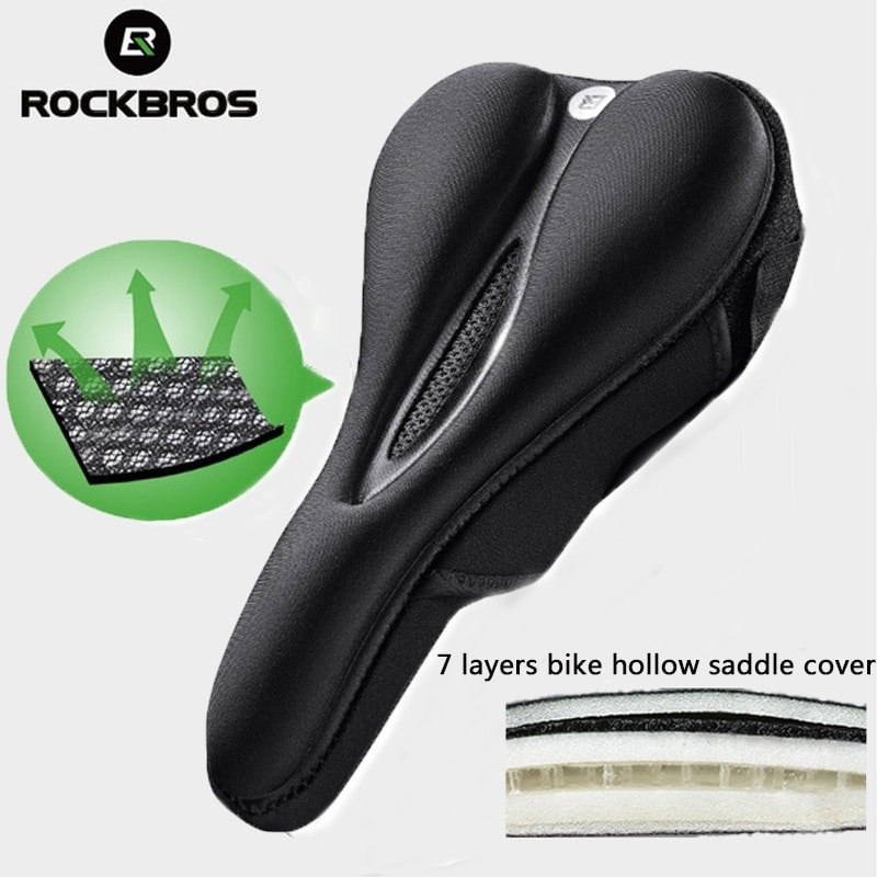 Rockbros LF047-S silikongel-setetrekk for sykkelsete i størrelse M - svart