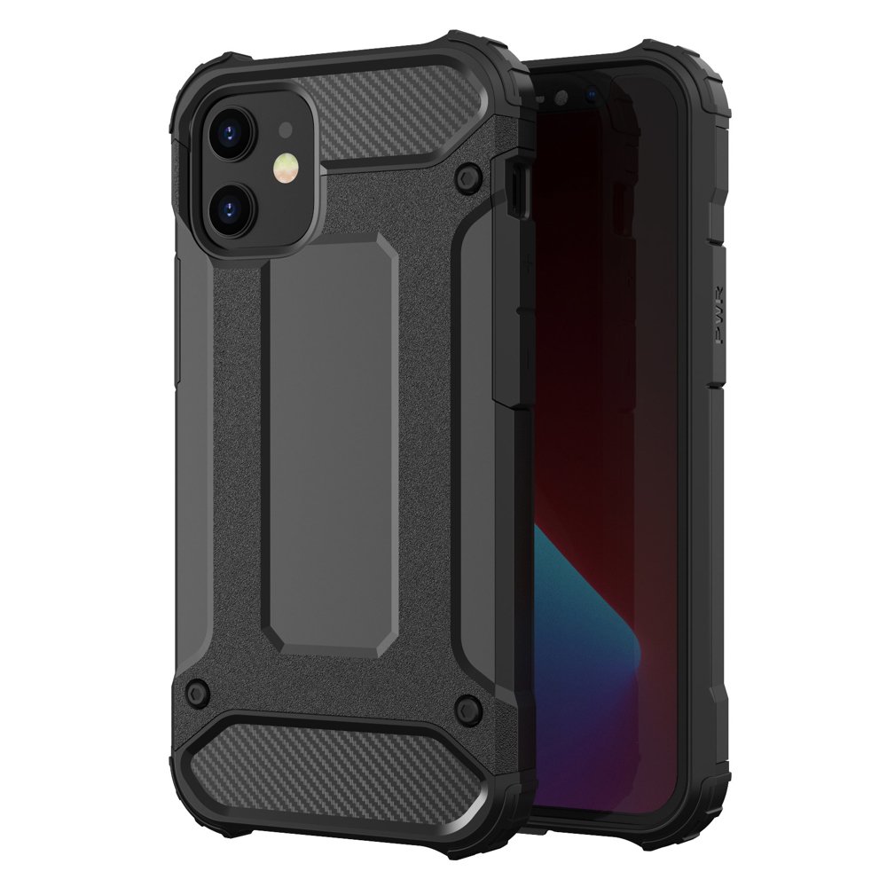 Hybrid Armor Case Tufft och robust skydd för iPhone 12 Pro Max svart