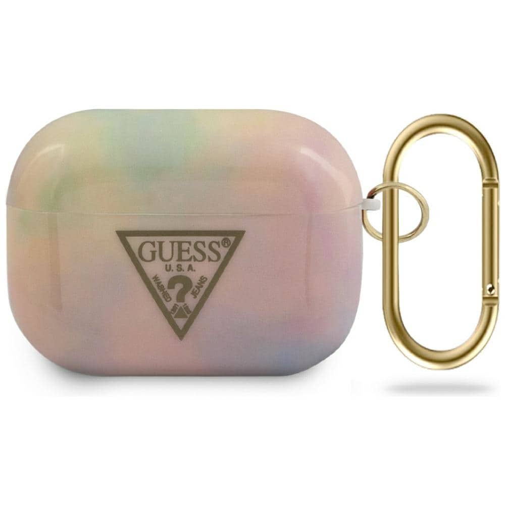 Guess GUACAPTPUMCGG01 AirPods Pro-skydd rosa/rosa Tie & Dye Collection