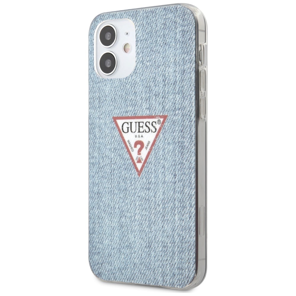 Guess GUHCP12SPCUJULLB iPhone 12 mini 5,4" blå/lyseblå hardcase Jeans Collection