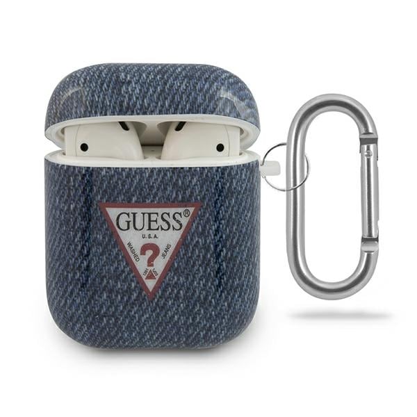 Guess GUACA2TPUJULDB AirPods-fodral marinblå/dunkelblå Jeans Collection