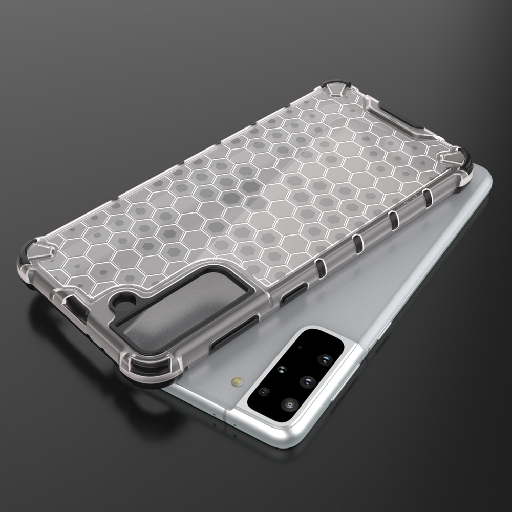 Honeycomb Case pansarskydd med TPU-stötfångare för Samsung Galaxy S21+ 5G (S21 Plus 5G) blå