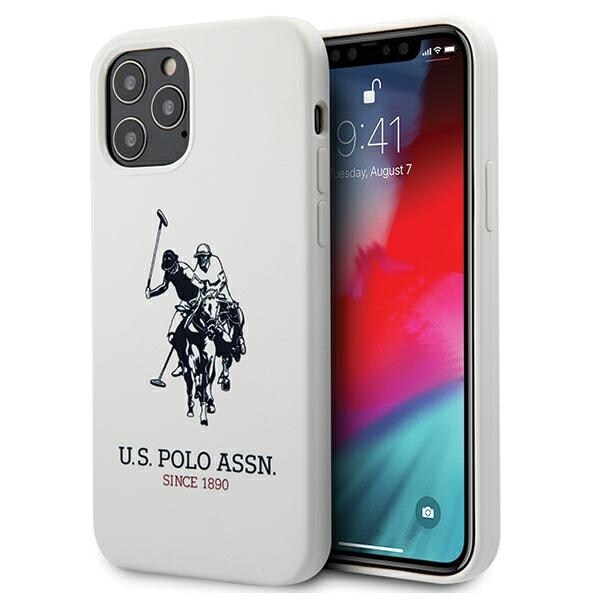 US Polo USHCP12LSLHRWH iPhone 12 Pro Max 6,7" vit/vit Silikonkollektion