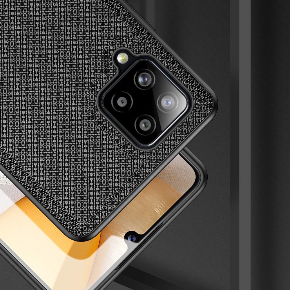 Dux Ducis Fino etui dækket med nylonmateriale til Samsung Galaxy A42 5G grøn