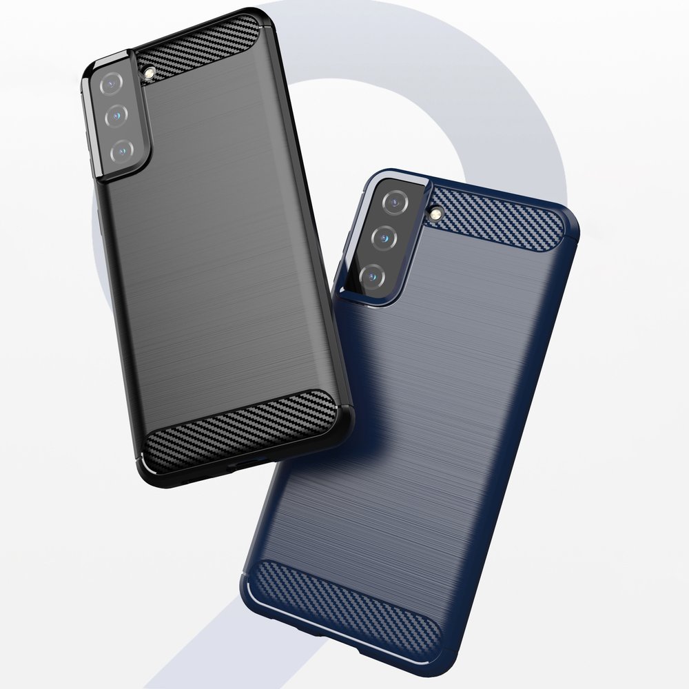 Carbon Case Fleksibelt TPU-etui til Samsung Galaxy S21+ 5G (S21 Plus 5G) sort