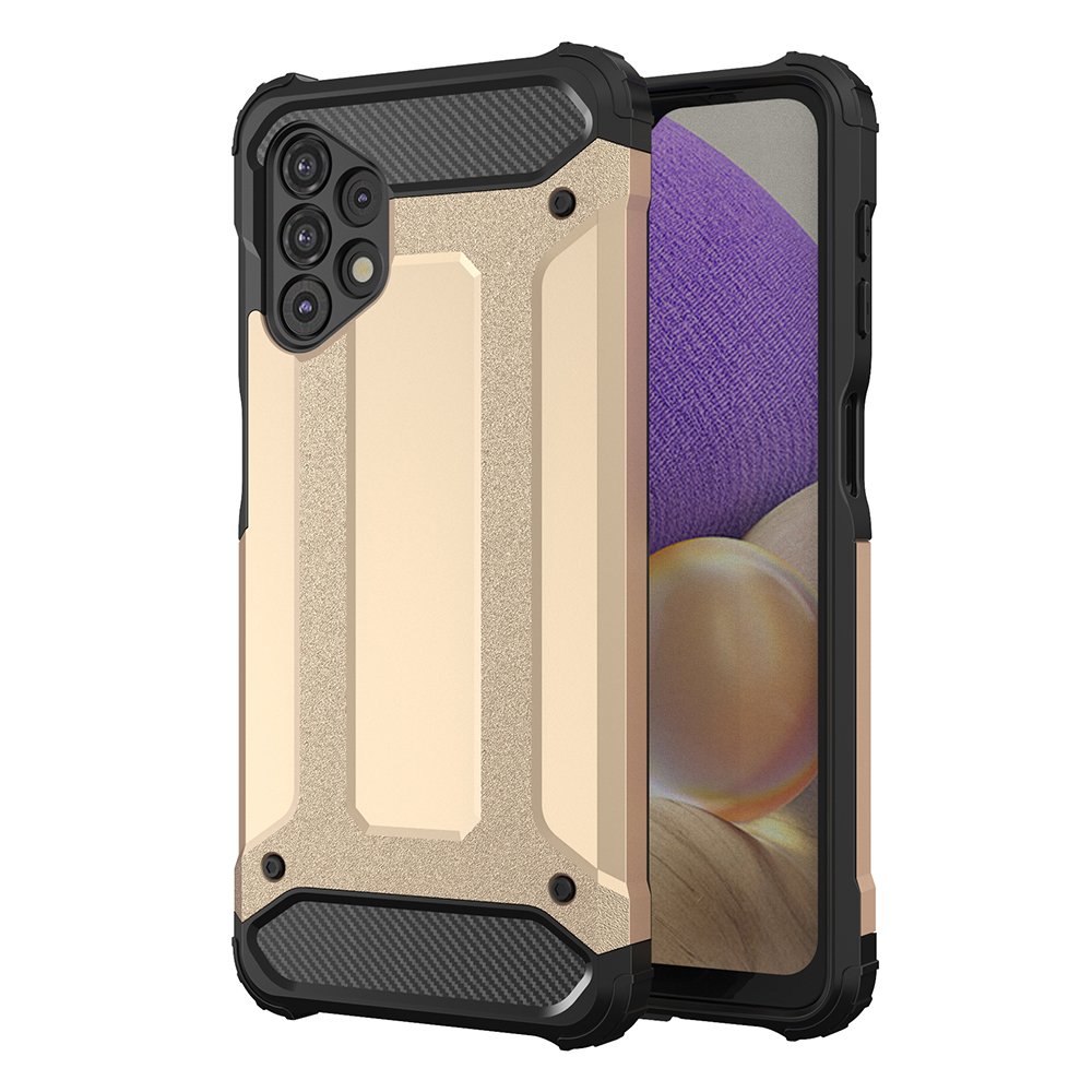 Hybrid Armor Case Tufft robust skydd för Samsung Galaxy A32 5G guld