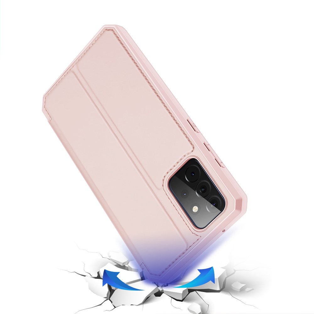 DUX DUCIS Skin X Bookcase typ fodral för Samsung Galaxy A72 4G rosa