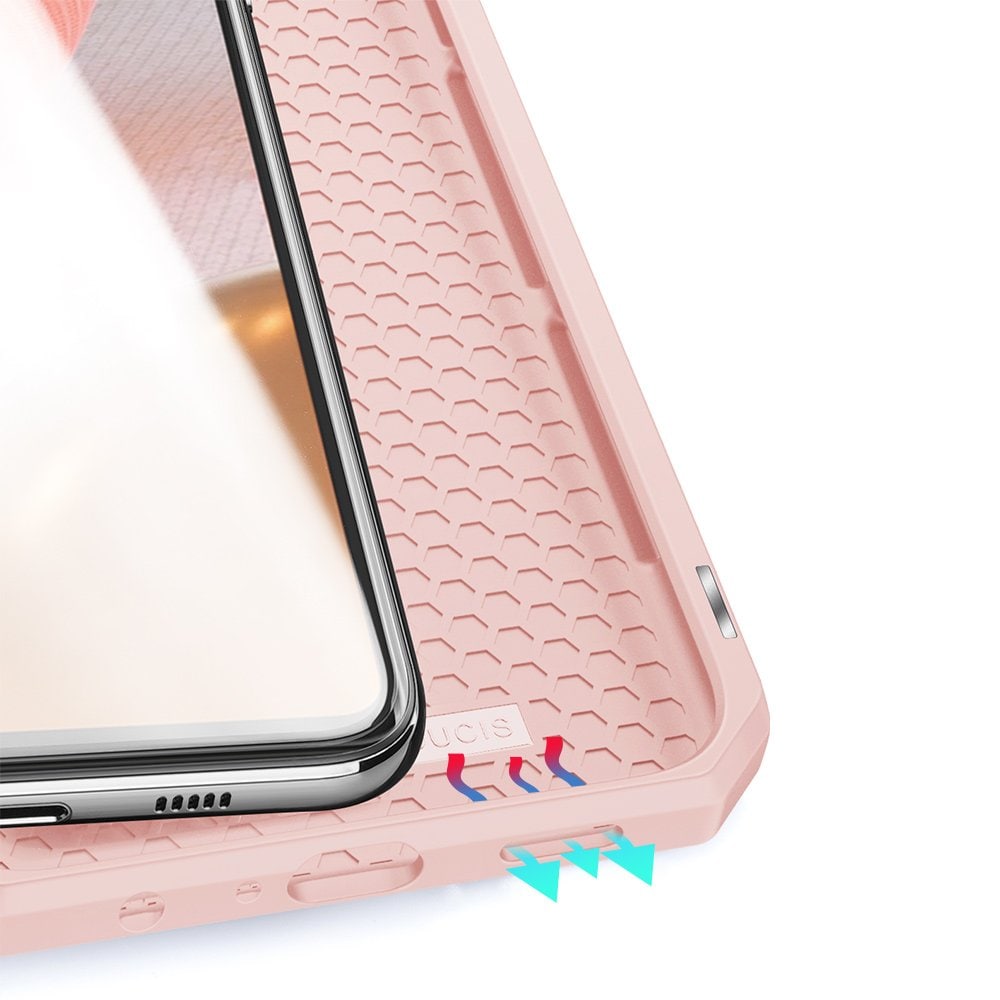 DUX DUCIS Skin X Bookcase typ fodral för Samsung Galaxy A72 4G rosa