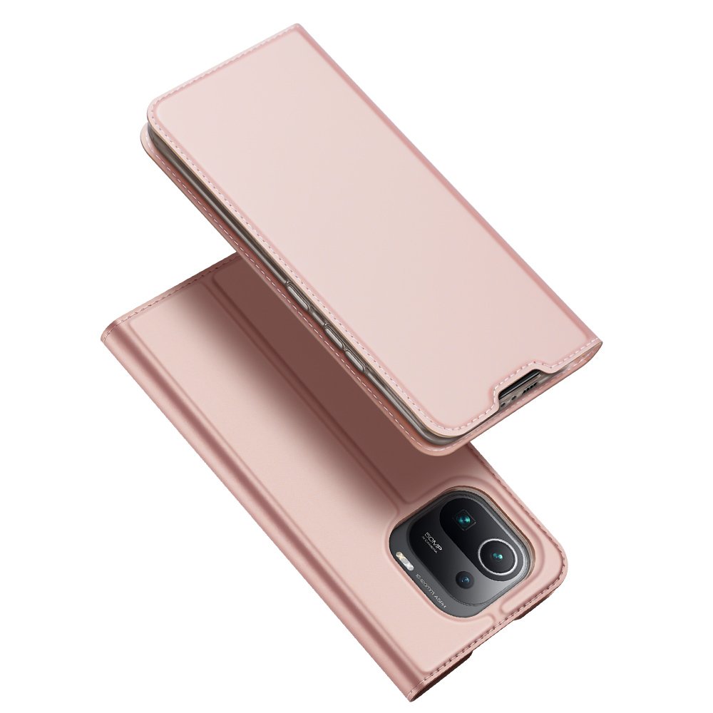 DUX DUCIS Skin Pro Bookcase typ fodral för Xiaomi Mi 11 Pro rosa