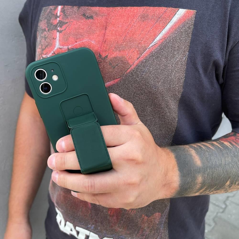 Wozinsky Kickstand Fodral silikonfodral med stativ Samsung Galaxy S21+ 5G röd