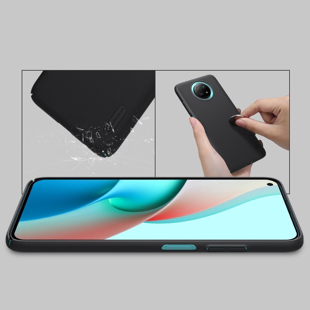 Nillkin Super Frosted Shield forstærket cover til Xiaomi Redmi Note 9T 5G sort
