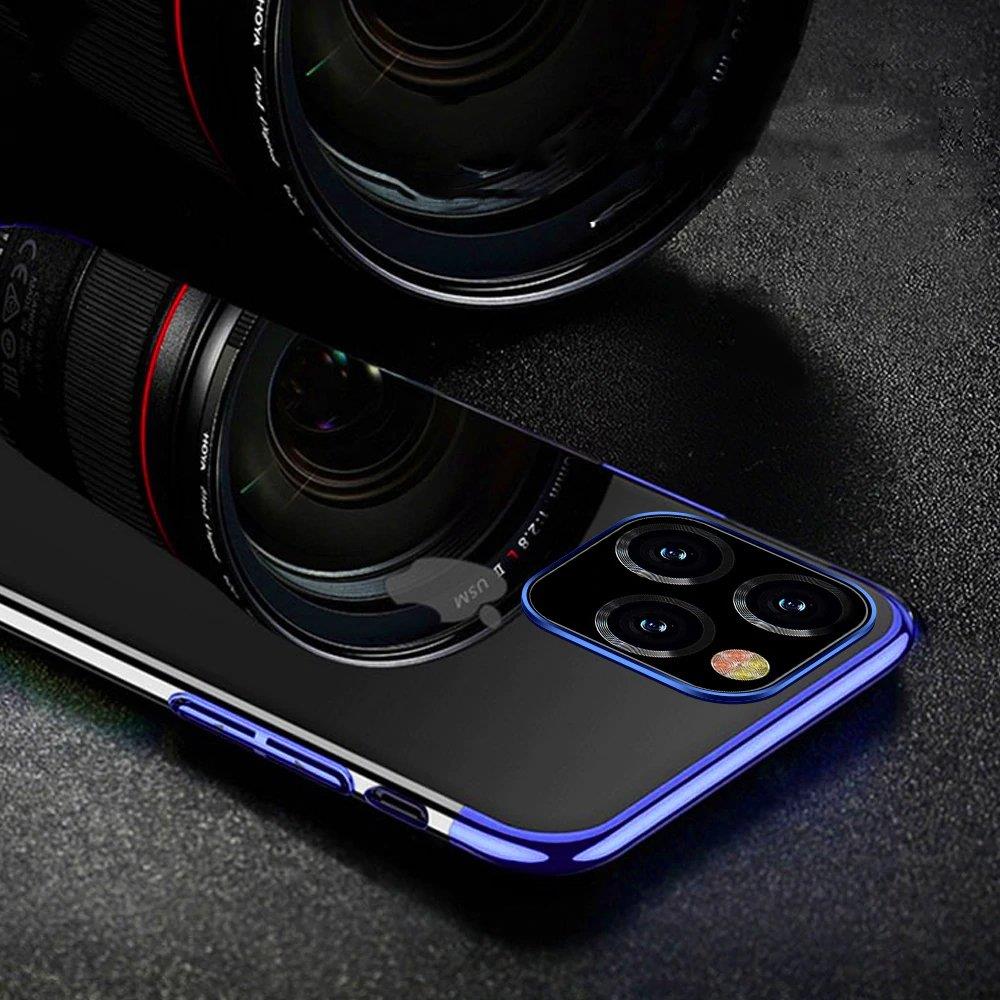 Clear Color Case Gel TPU Electroplating frame Cover til Xiaomi Mi 11 sort