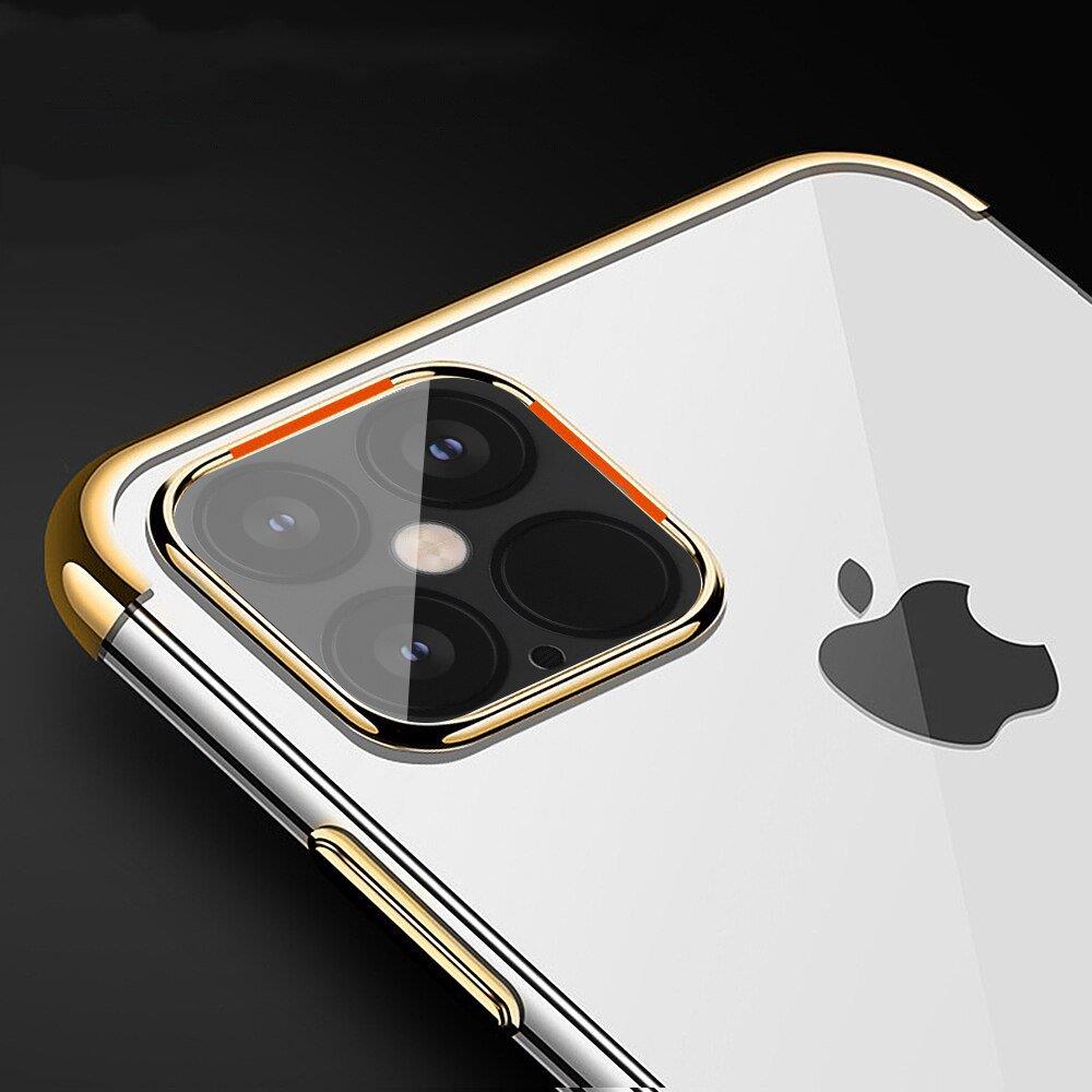 Clear Color Case Gel TPU Electroplating frame Cover til Xiaomi Mi 11 sort