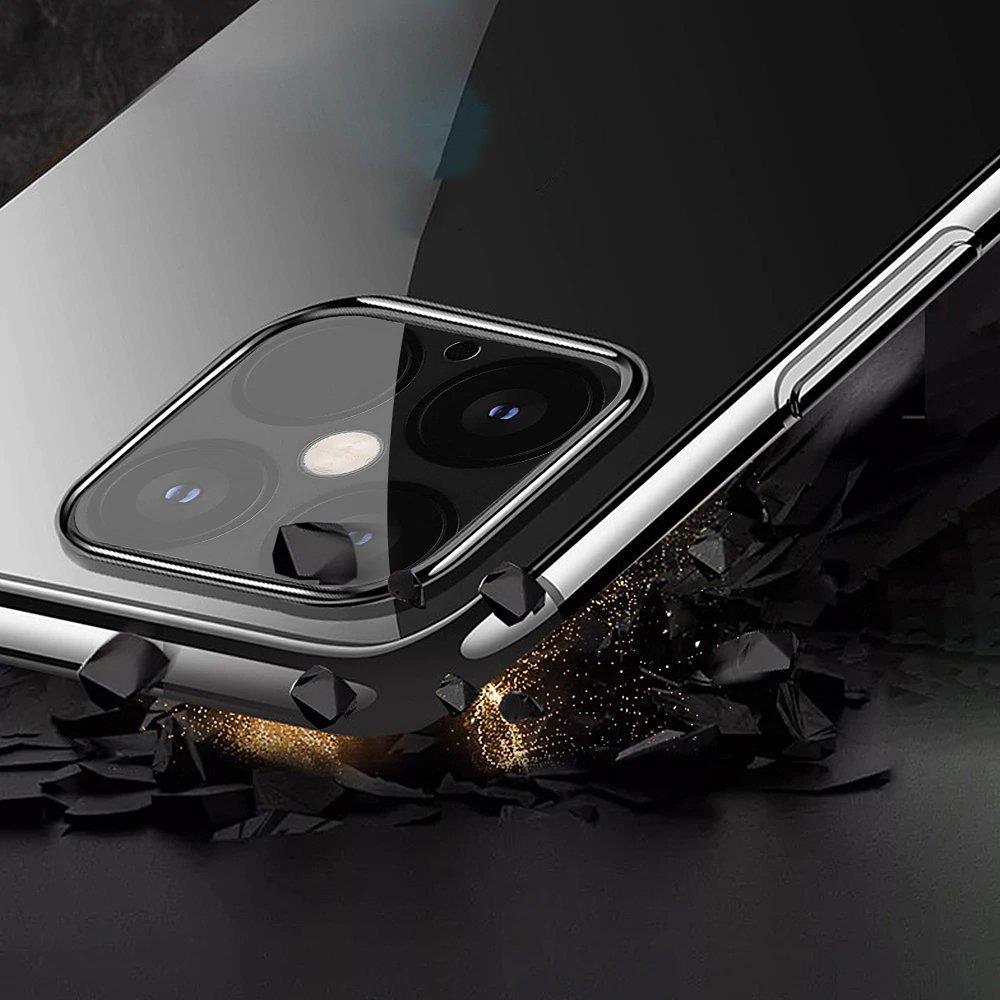 Clear Color Case Gel TPU Electroplating frame Cover til Xiaomi Mi 11 blå