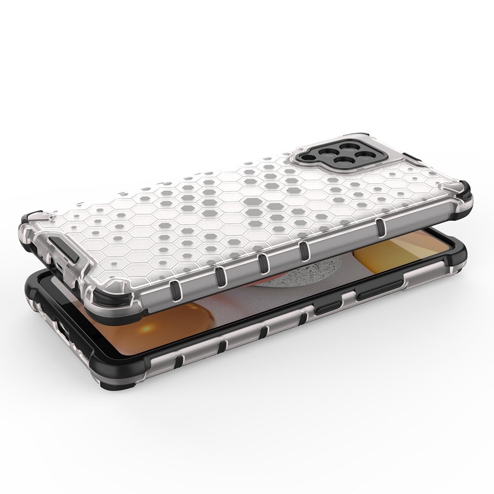 Honeycomb Case pansarskydd med TPU Bumper för Samsung Galaxy A42 5G svart