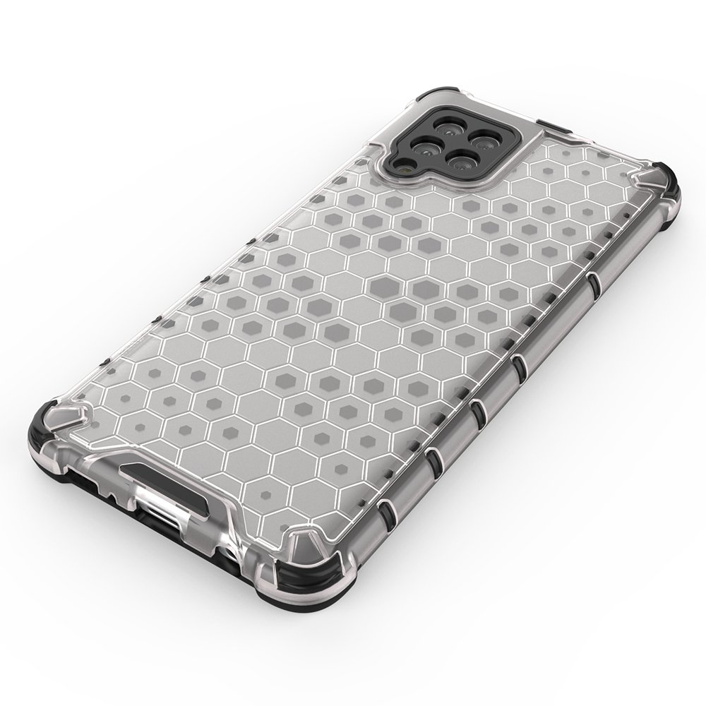 Honeycomb Case pansarskydd med TPU Bumper för Samsung Galaxy A42 5G svart