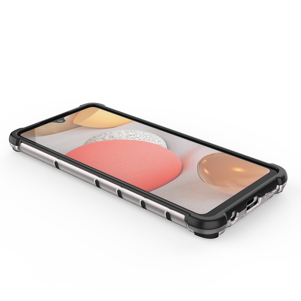 Honeycomb Case pansarskydd med TPU-stötfångare för Samsung Galaxy A42 5G transparent