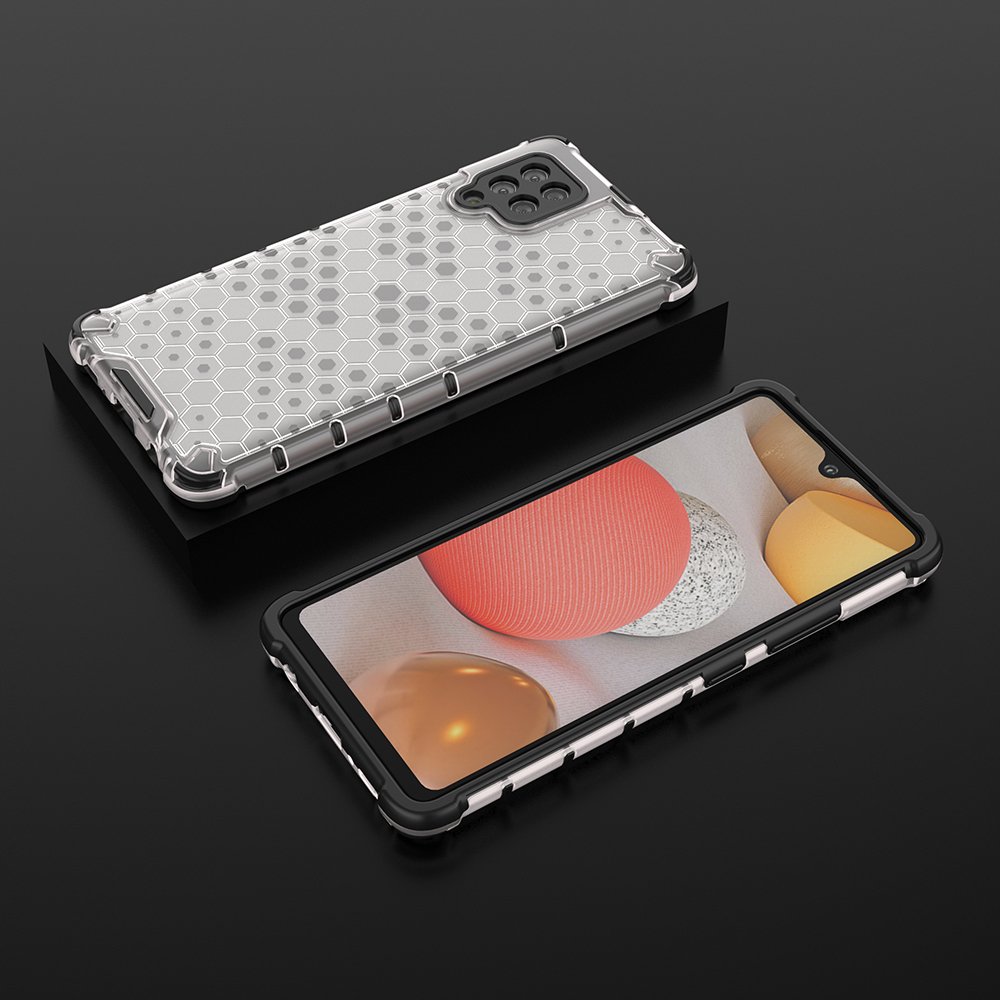 Honeycomb Case pansarskydd med TPU-stötfångare för Samsung Galaxy A42 5G transparent