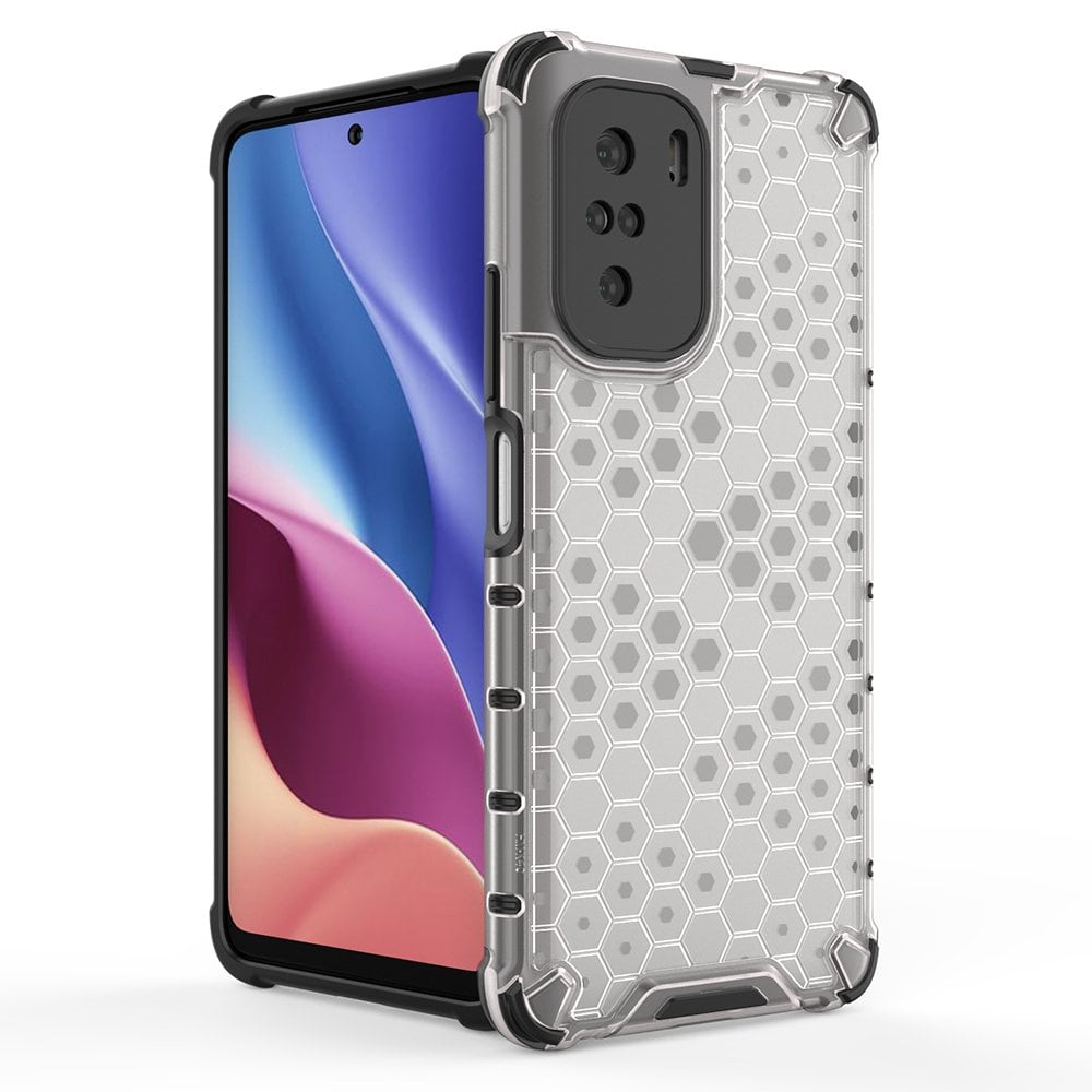 Honeycomb Case pansercover med TPU-kofanger til Xiaomi Redmi K40 Pro+ / K40 Pro / K40 / Poco F3 grøn