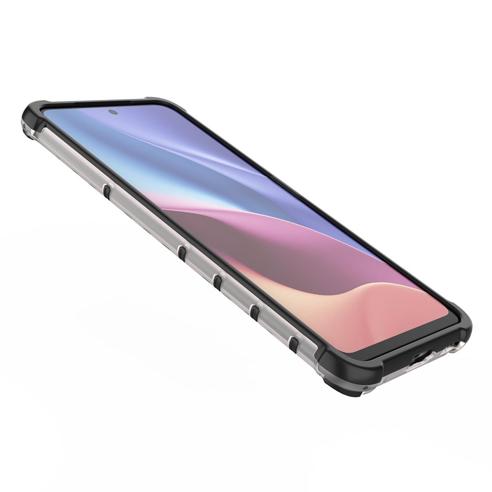 Honeycomb Case panser cover med TPU Bumper til Xiaomi Redmi K40 Pro+ / K40 Pro / K40 / Poco F3 rød