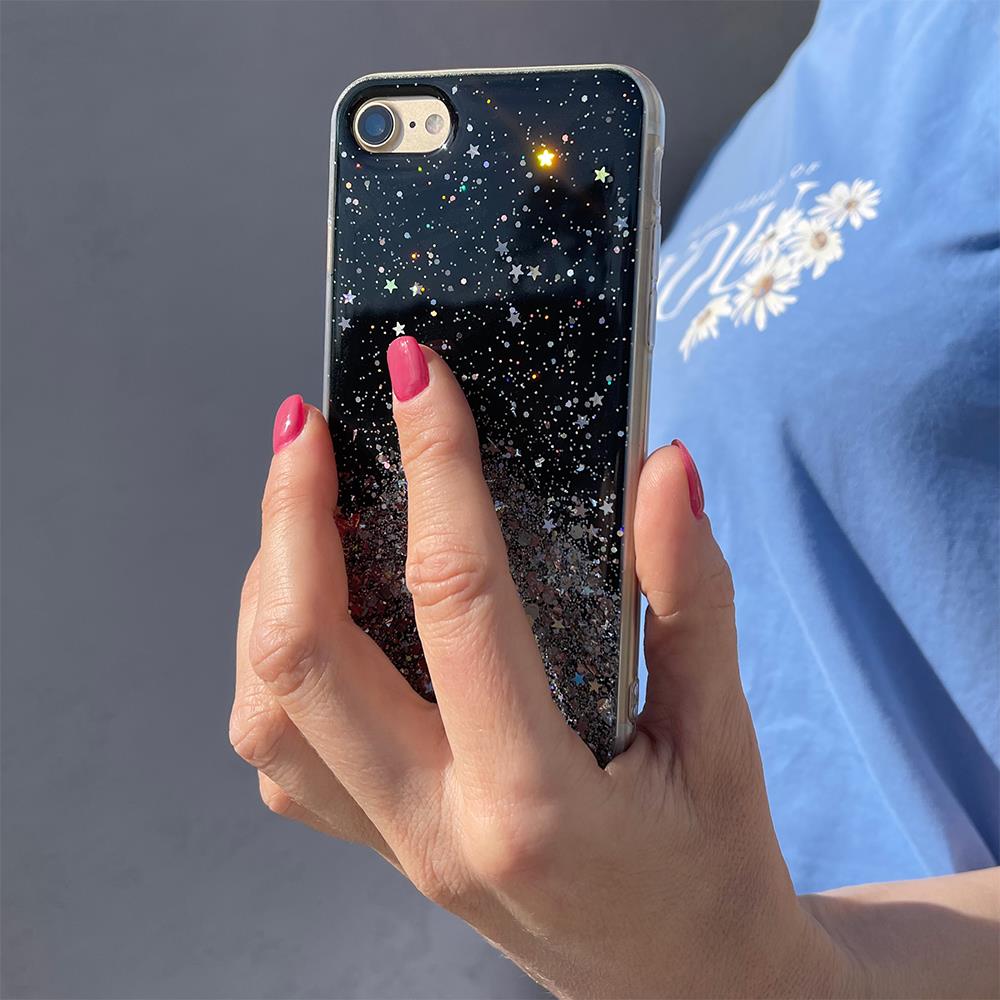 Wozinsky Star Glitter Shining Cover til Xiaomi Redmi K40 Pro+ / K40 Pro / K40 / Poco F3 sort