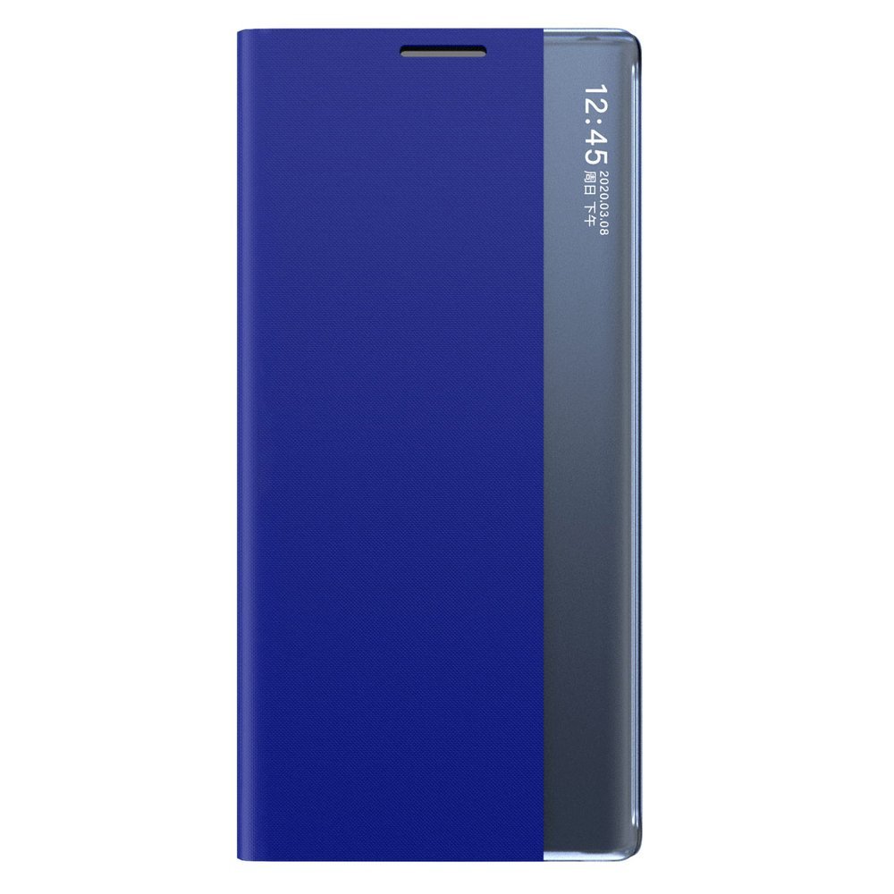 Sleep Case Bookcase med smart vindue til Xiaomi Redmi K40 Pro+/K40/Poco F3 - blå