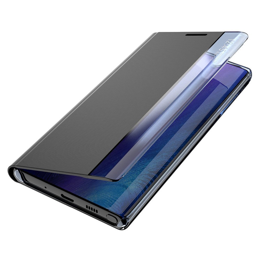 Sleep Case Bookcase med smart vindue til Xiaomi Redmi K40 Pro+/K40/Poco F3 - blå