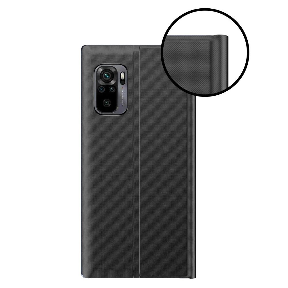 Sleep Case Bookcase med smart vindue til Xiaomi Redmi K40 Pro+/K40/Poco F3 - blå