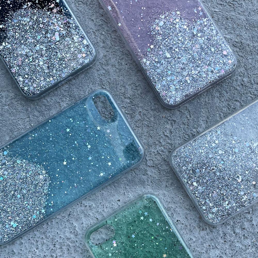 Wozinsky Star Glitter Shining Cover til Xiaomi Redmi Note 9T 5G transparent