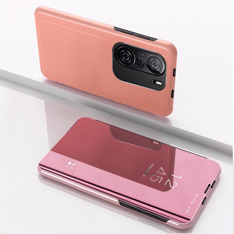 Clear View Case cover til Xiaomi Redmi K40 Pro+ / K40 Pro / K40 / Poco F3 pink