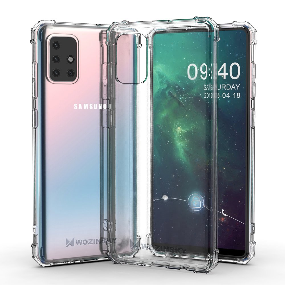 Wozinsky Anti Shock holdbart etui med militær beskyttelse til Samsung Galaxy A72 4G transparent