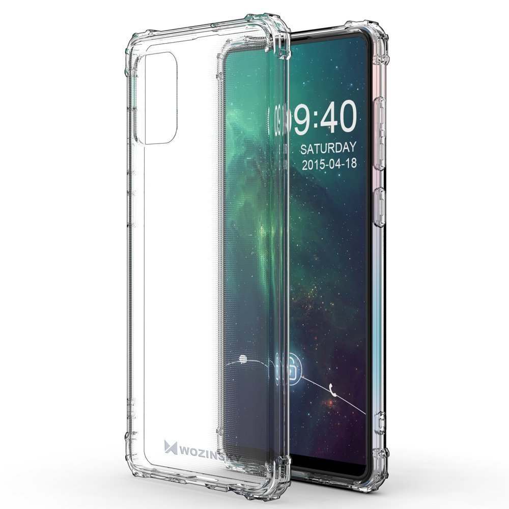 Wozinsky Anti Shock holdbart etui med militær beskyttelse til Samsung Galaxy A72 4G transparent