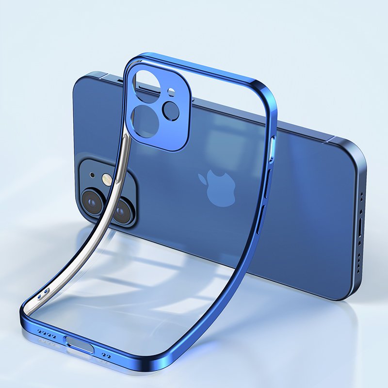 Joyroom New Beauty Series ultratunt fodral med ram för iPhone 12 Pro golden (JR-BP743)
