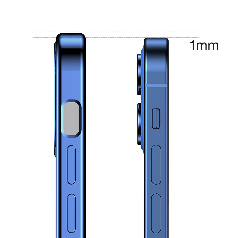 Joyroom New Beauty Series ultratunt fodral med ram för iPhone 12 Pro golden (JR-BP743)